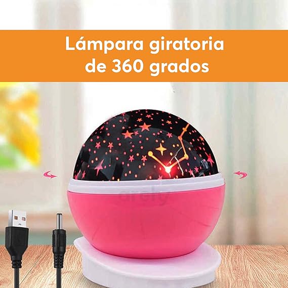Foto 2 pulgar | Proyector De Galaxias Y Estrellas Archy Giratorias De Colores Luz De Noche Lampara Infantil 3 Modos Luz Led Liger