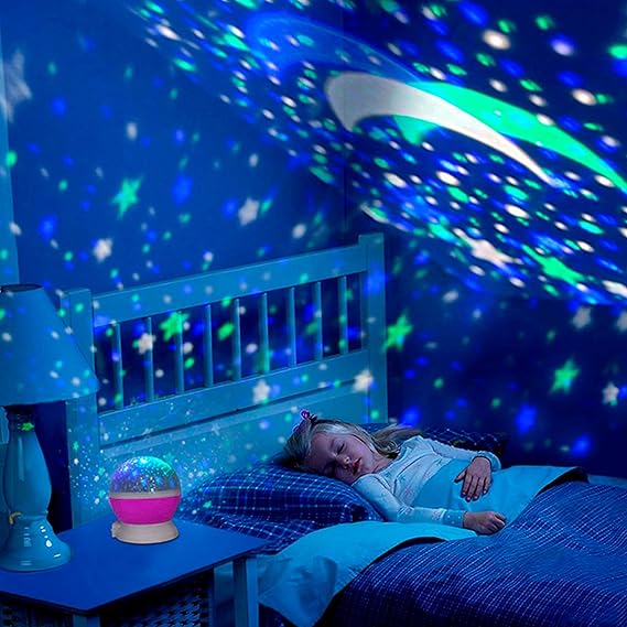 Foto 6 pulgar | Proyector De Galaxias Y Estrellas Archy Giratorias De Colores Luz De Noche Lampara Infantil 3 Modos Luz Led Liger