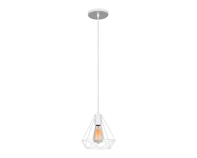 Foto 1 | Lámpara Colgante Moderna Diamante Maxxi Mx-cl8026 color Blanco Elegante