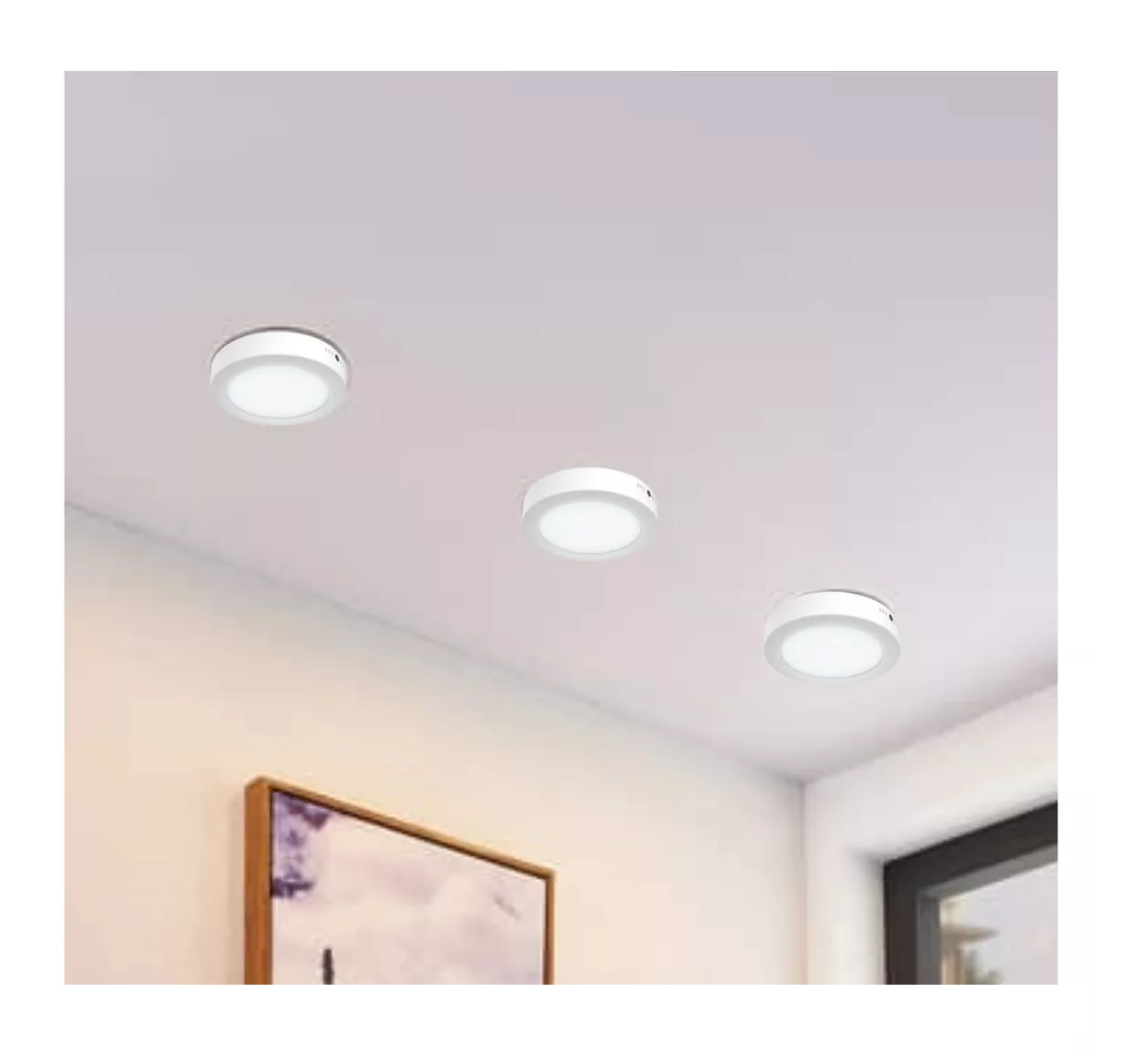 Foto 6 pulgar | Lampara Led Sobrepuesta Belug  18w color Blanco 10 Piezas