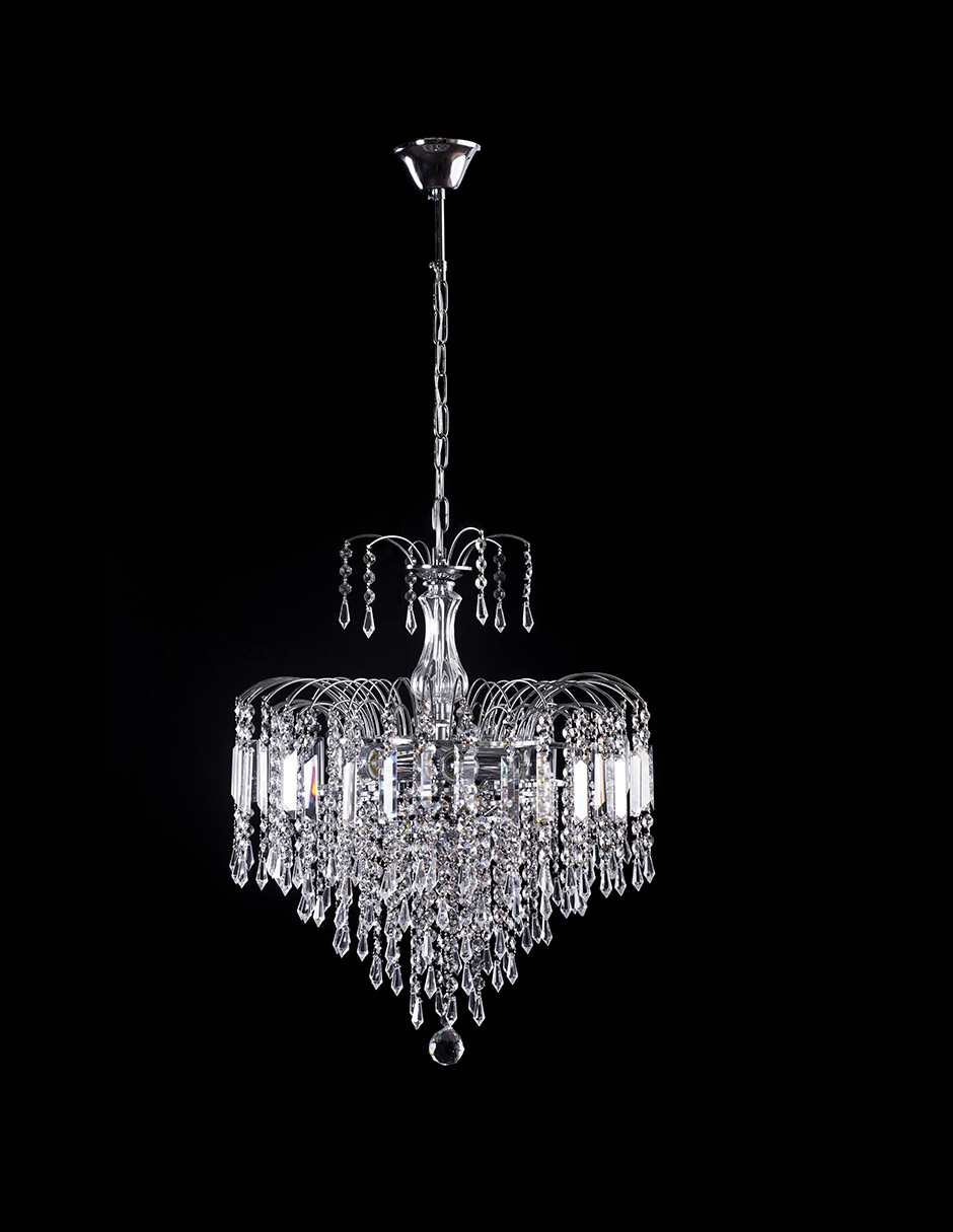 Foto 3 | Candil Colgante Gamalux Europa Milan Cristal Hq K9 De 6 Luces