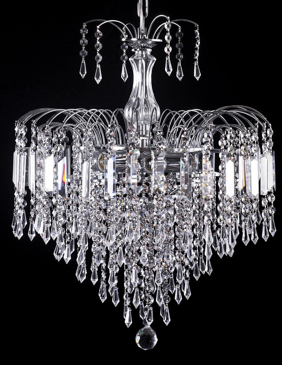 Foto 4 | Candil Colgante Gamalux Europa Milan Cristal Hq K9 De 6 Luces