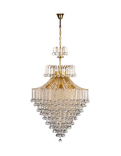 Foto 1 | Candil Colgante Gamalux Europa Venecia Cristal Hq K9 De 10 Luces