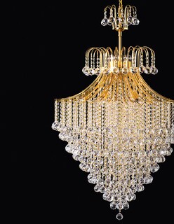 Foto 4 | Candil Colgante Gamalux Europa Venecia Cristal Hq K9 De 10 Luces