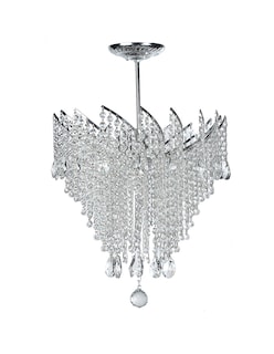 Foto 1 | Candil Gamalux RE-40-CH Plata Europa Florencia de 4 Luces