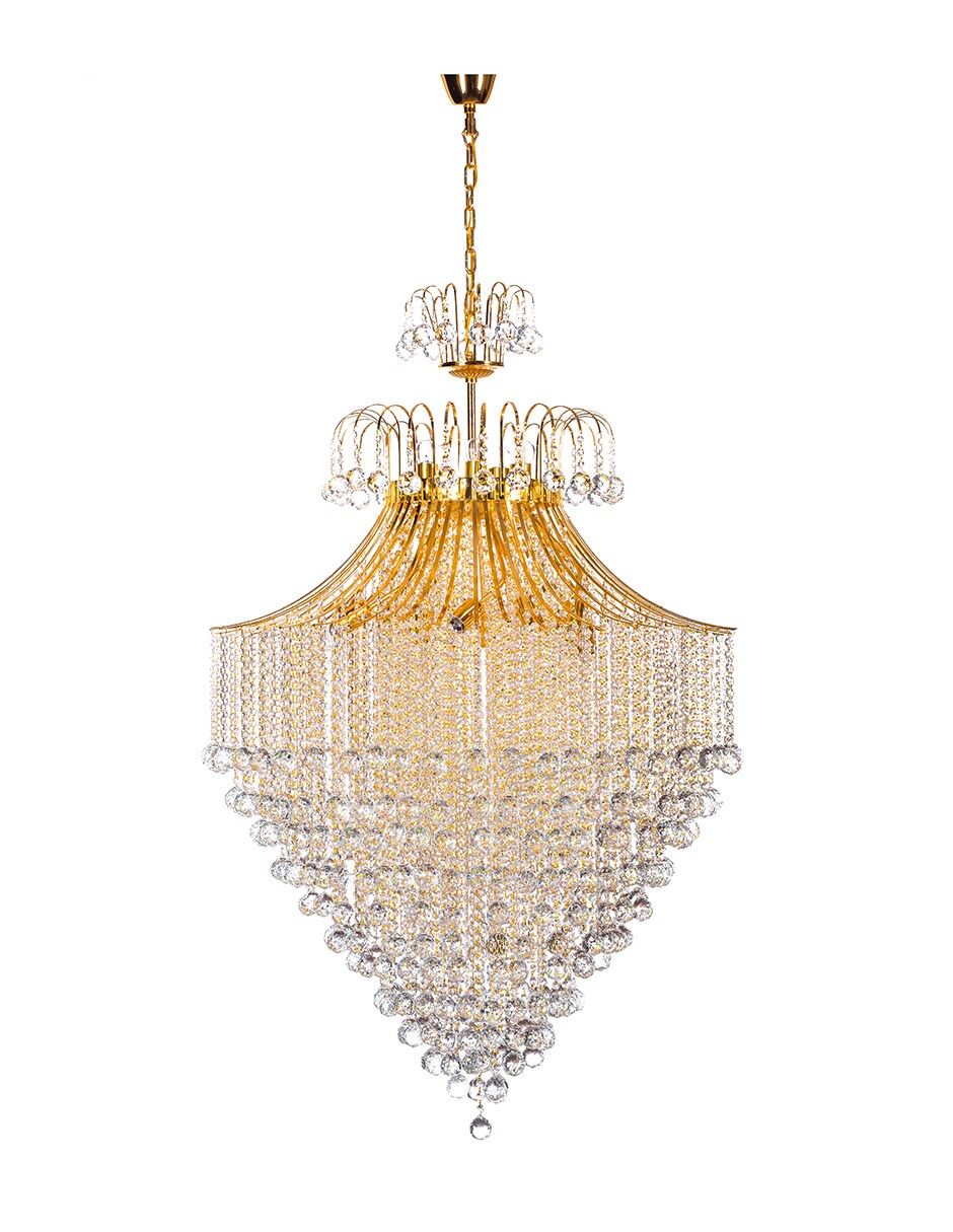 Candil Gamalux PA-100-GD Dorado Europa Venecia de 18 Luces $25,064
