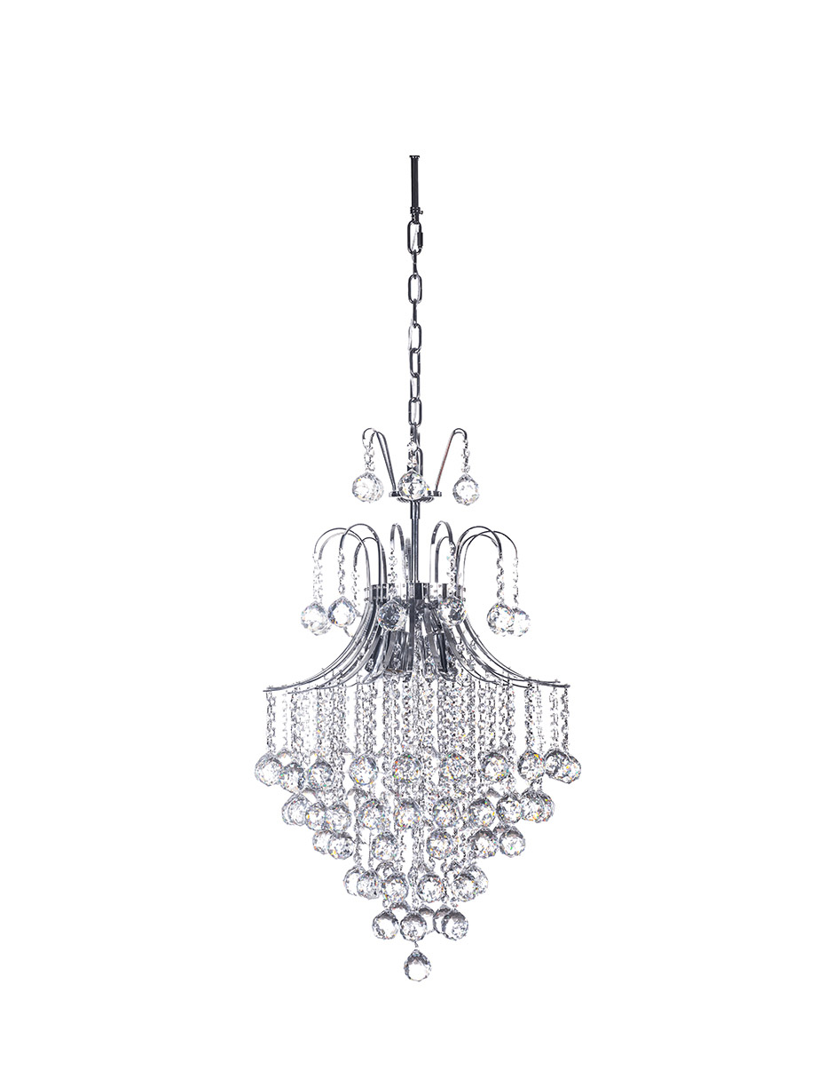 Candil Gamalux PA-45-CH Plata Europa Venecia de 4 Luces