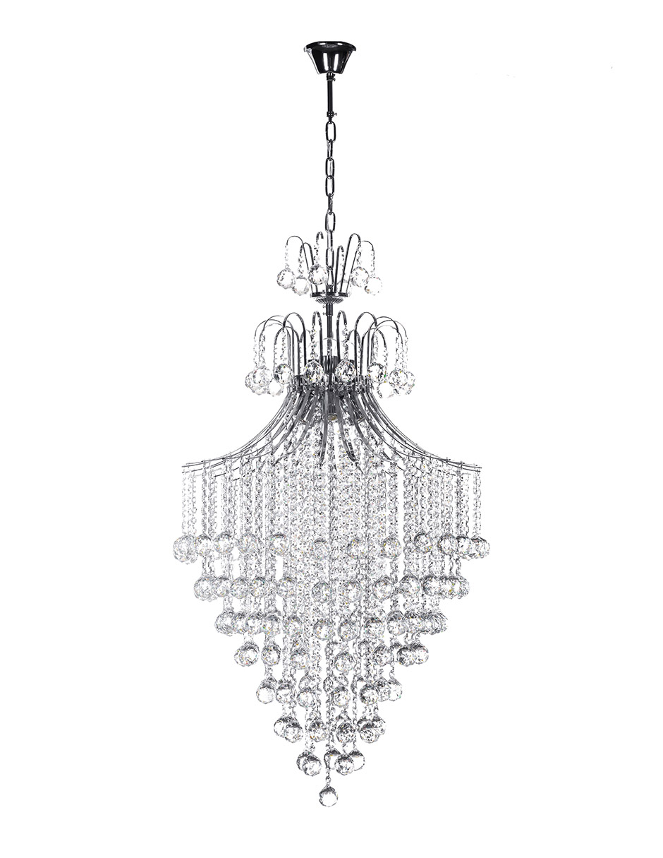 Foto 1 | Candil Gamalux PA-62-CH Plata Europa Venecia de 8 Luces