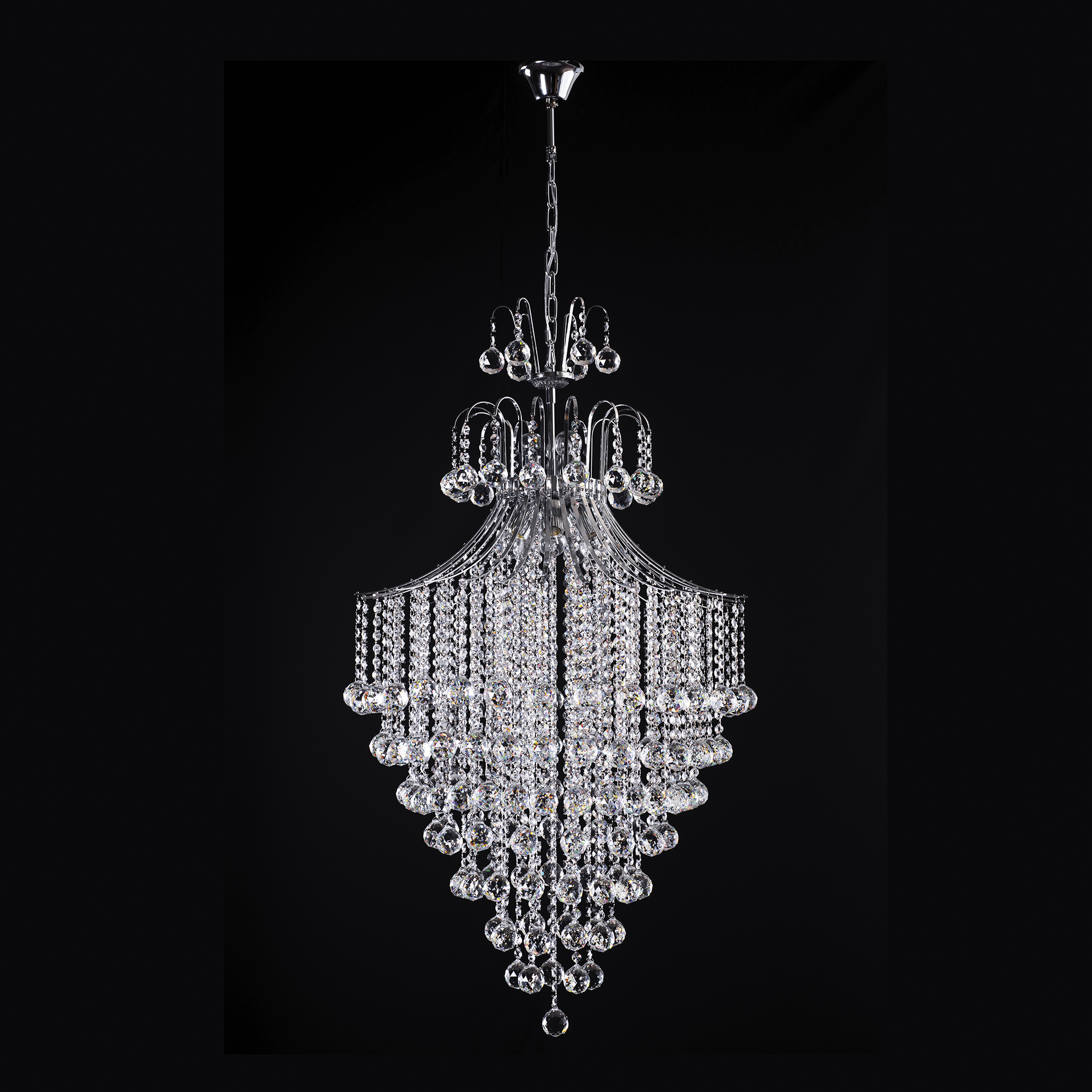 Foto 4 pulgar | Candil Gamalux PA-62-CH Plata Europa Venecia de 8 Luces