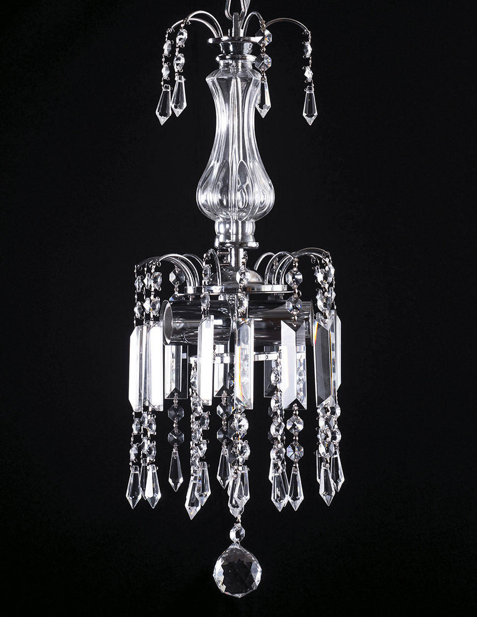 Foto 5 pulgar | Candil Gamalux L-20-CH Plata Europa Milán de 2 Luces