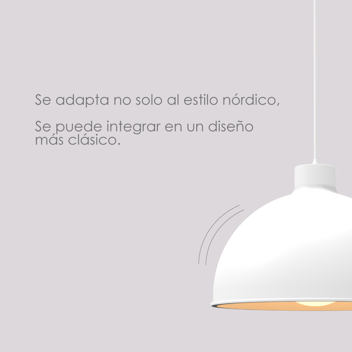 Foto 5 | Lámpara Colgante Ilios Innova color Blanco Semiesférica