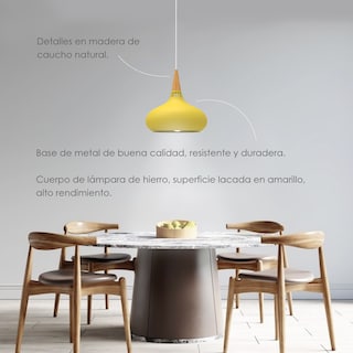 Foto 3 | Lámpara Colgante Ilios Innova A Amarilla