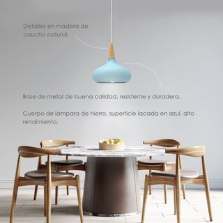 Foto 3 | Lámpara Colgante Ilios Innova Azul
