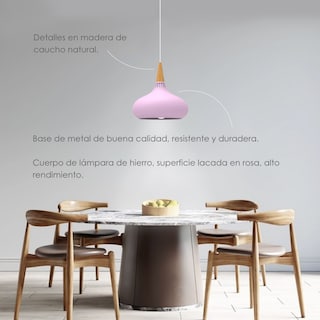 Foto 3 | Lámpara Colgante Ilios Innova A Rosa