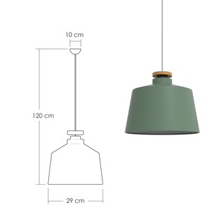 Foto 2 | Lámpara Colgante Ilios Innova 125 g Verde