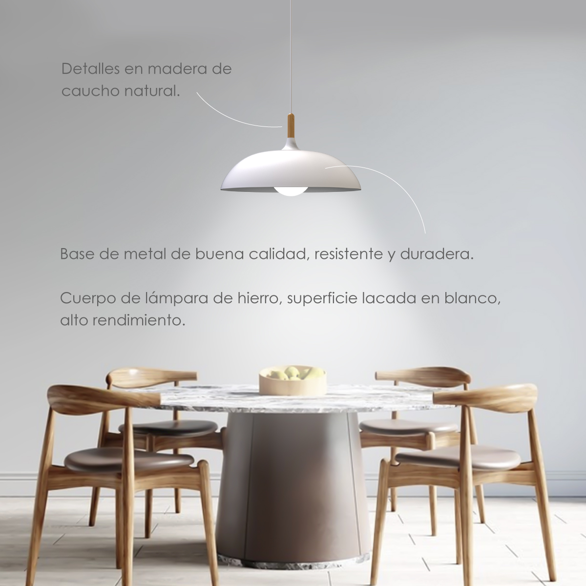 Foto 4 pulgar | Lámpara Colgante D Ilios Innova Vintage Blanca