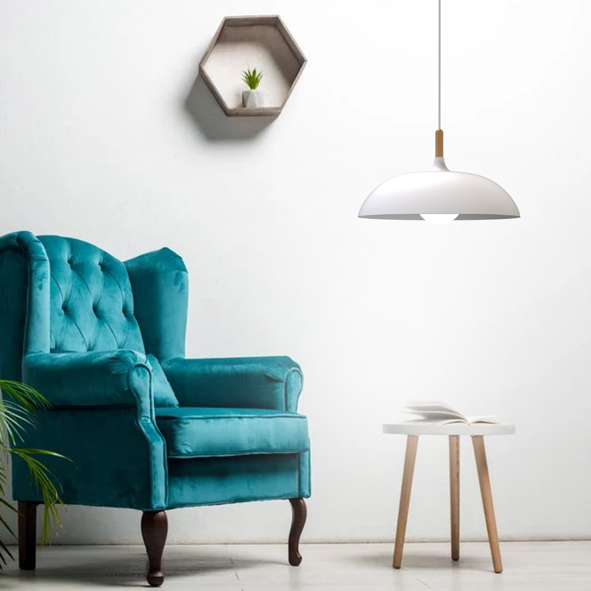 Foto 6 | Lámpara Colgante D Ilios Innova Vintage Blanca