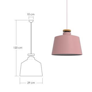 Foto 2 | Lámpara Colgante Ilios Innova 125g color Rosa