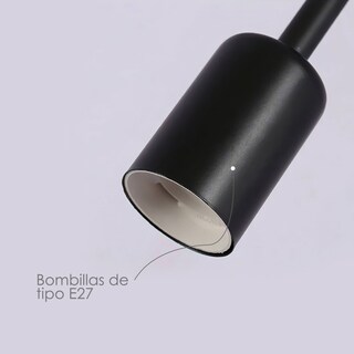 Foto 4 | Lámpara Colgante Ilios Innova 2246 8 Bn Negra