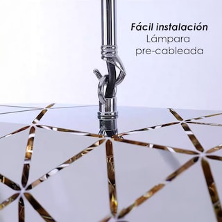 Foto 8 | Lámpara de Techo Ilios Innova DP0026-4GC Dorada 4 Piezas
