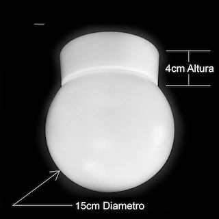 Foto 3 | Lámpara Esférica De Pared Color Blanco 110v Por 1 Unidad Eo Safe Imports Esi-10258
