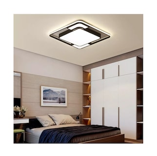 Foto 5 | Lámpara de Techo Led Moderna Luz Tricromática Negro