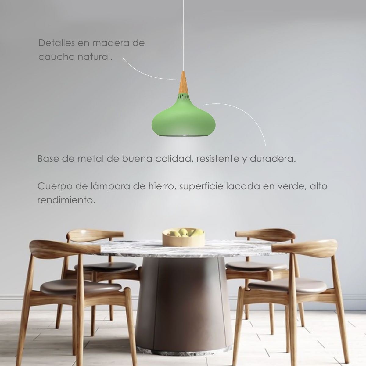 Foto 3 | Lámpara Colgante Ilios Innova Verde
