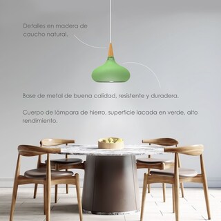 Foto 3 | Lámpara Colgante Ilios Innova Verde