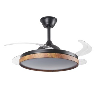 Foto 3 | Lámpara Ventilador de Techo Led Nature Luxica Lighting Negra