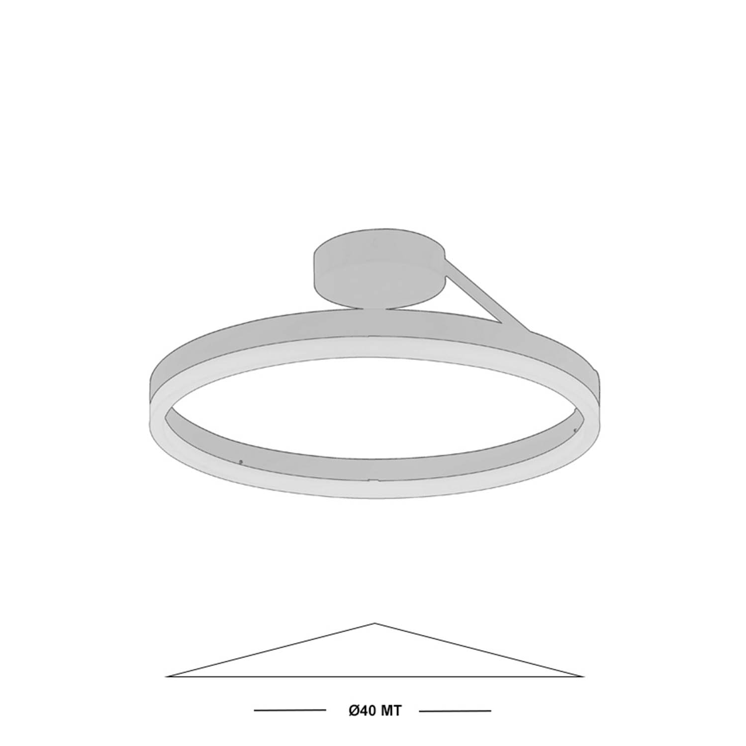 Foto 5 | Lámpara de Techo Luxia Lighting Negra