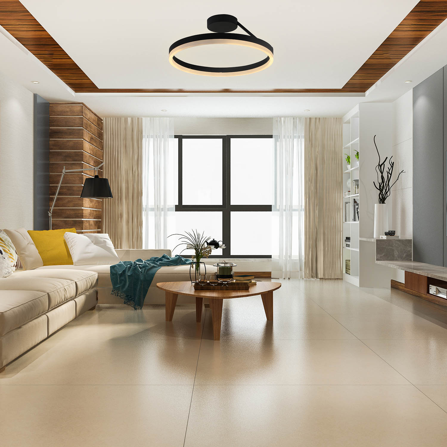 Foto 6 | Lámpara de Techo Luxia Lighting Negra