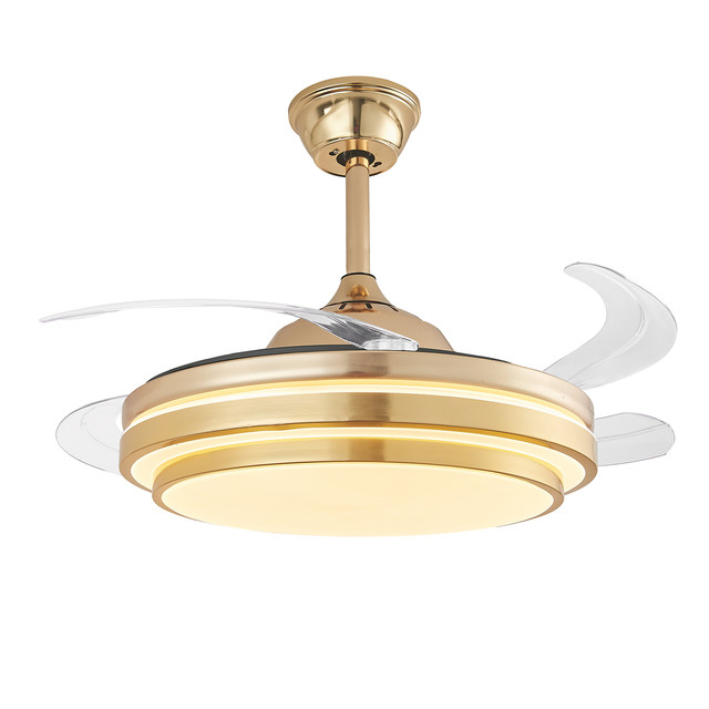 Foto 1 | Lámpara Ventilador de Techo Led  Luxica Lighting Genova Fg Dorado