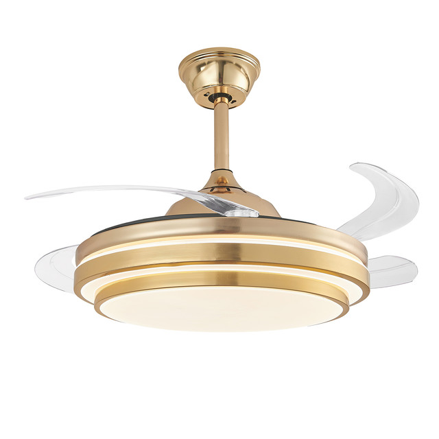 Foto 3 pulgar | Lámpara Ventilador de Techo Led  Luxica Lighting Genova Fg Dorado