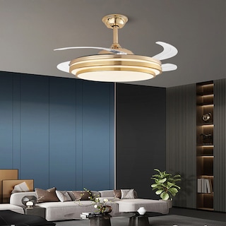 Foto 6 | Lámpara Ventilador de Techo Led Luxica Lighting Genova Fg Dorado