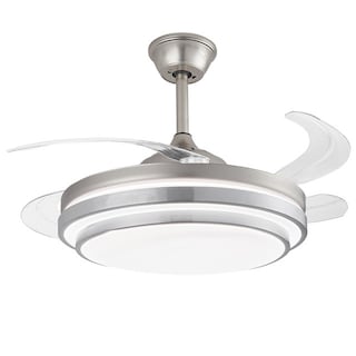 Foto 2 | Lámpara Ventilador de Techo Led Luxica Lighting Genova Fg Cromo
