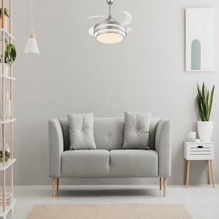 Foto 6 | Lámpara Ventilador de Techo Led Luxica Lighting Genova Fg Cromo