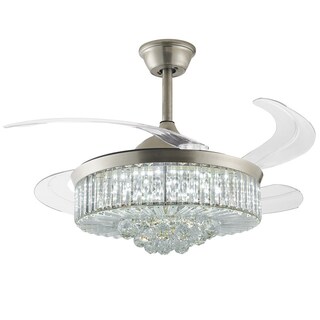 Foto 2 | Lámpara Ventilador de Techo Led Luxica Lighting Royale Cromo