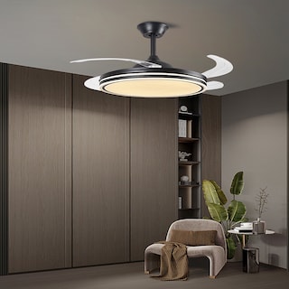 Foto 7 | Lámpara Ventilador de Techo Led Luxica Lighting Muzat Negro