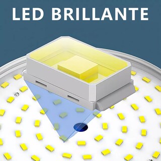 Foto 4 | Lámpara Luz Con 60 Led Cargable Usb Para Camping Exterior Eo Safe Imports Esi-13888 Blanco
