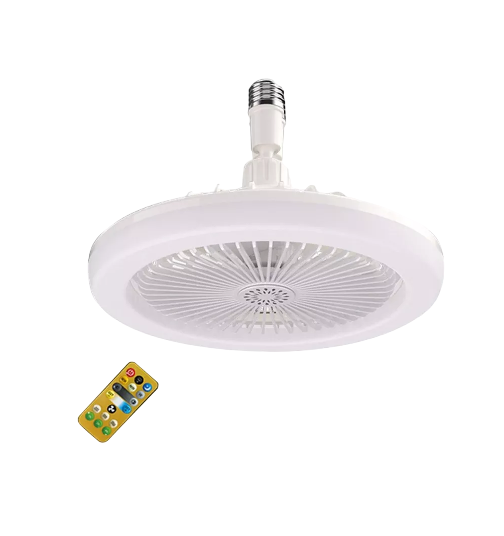 Lámpara Ventilador de Techo Multifunción 3 Velocidades 30 W Blanco