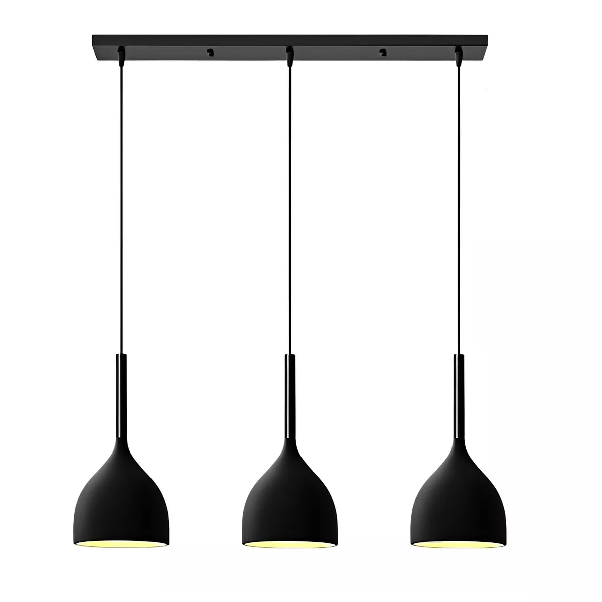 Foto 2 pulgar | Lampara Colgante Moderna Candelabro 3 Cabezas Alt. Ajustable Eo Safe Imports Esi-14909  Negro