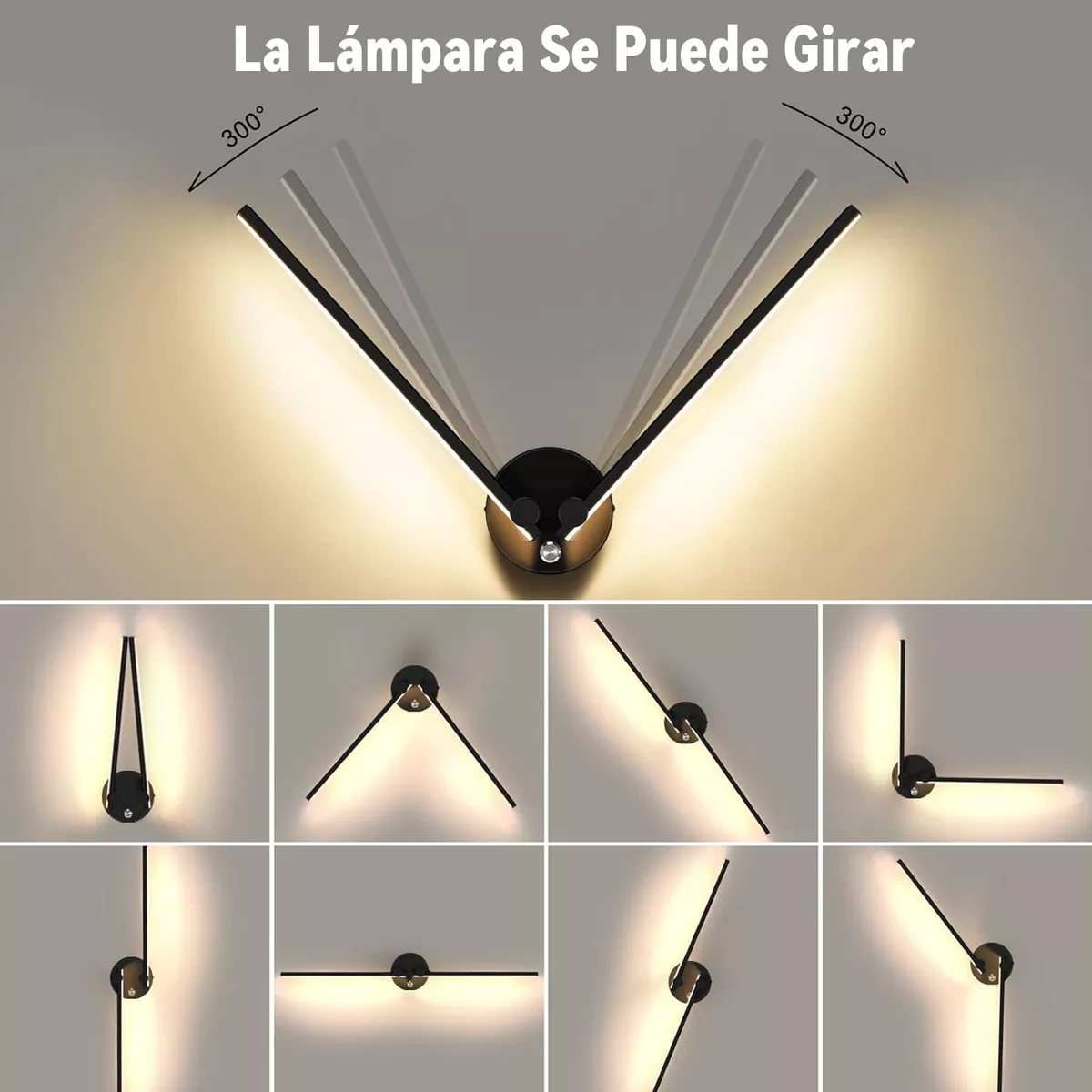 Foto 4 pulgar | Lámparas De Techo Luz Led Creativa Para Decoración De Cuarto Eo Safe Imports Esi-15562 Negro