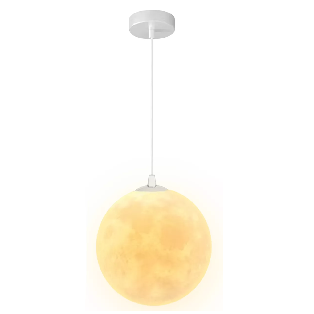 Lámpara Colgante De Techo De Luna Ajustable Eo Safe Imports Esi-15571 Blanca