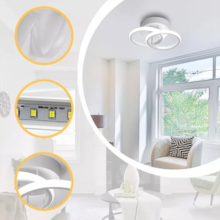 Foto 3 | Luz De Techo Moderna Eo Safe Imports Esi-15568 Blanco