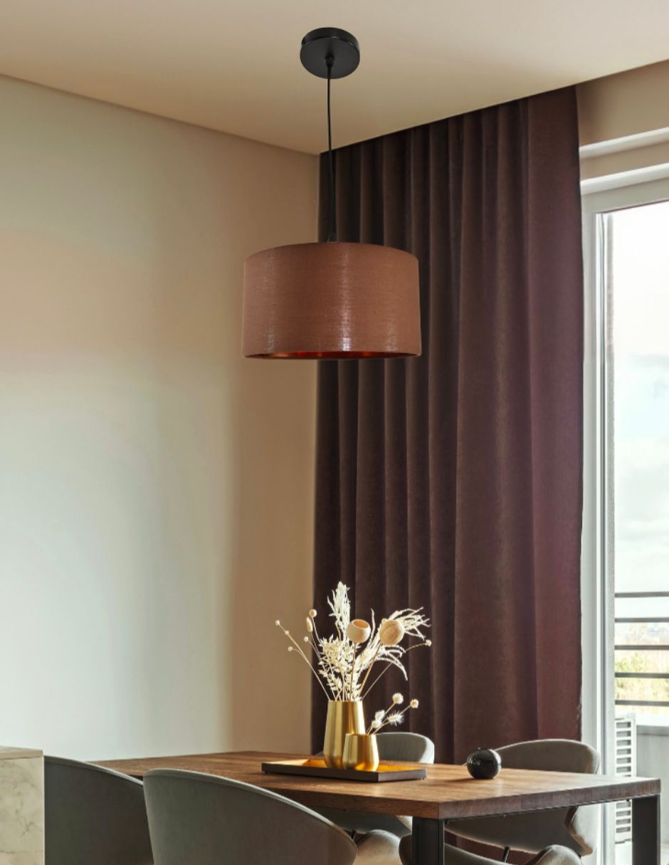 Foto 4 | Lámpara Colgante Iluminación Luz Vic Deydin Decorativa Marrón