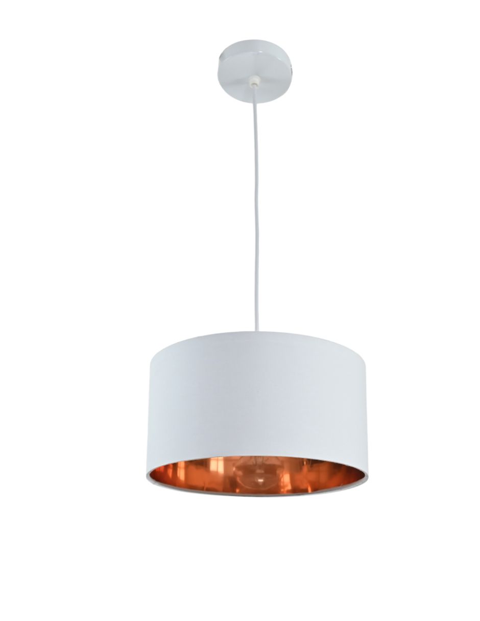 Lámpara Colgante Iluminación Luz Vic Deydin Blanca