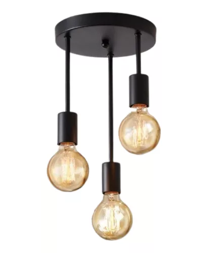 Foto 1 | Lámpara Colgante Recta De 3 Luces Moderna