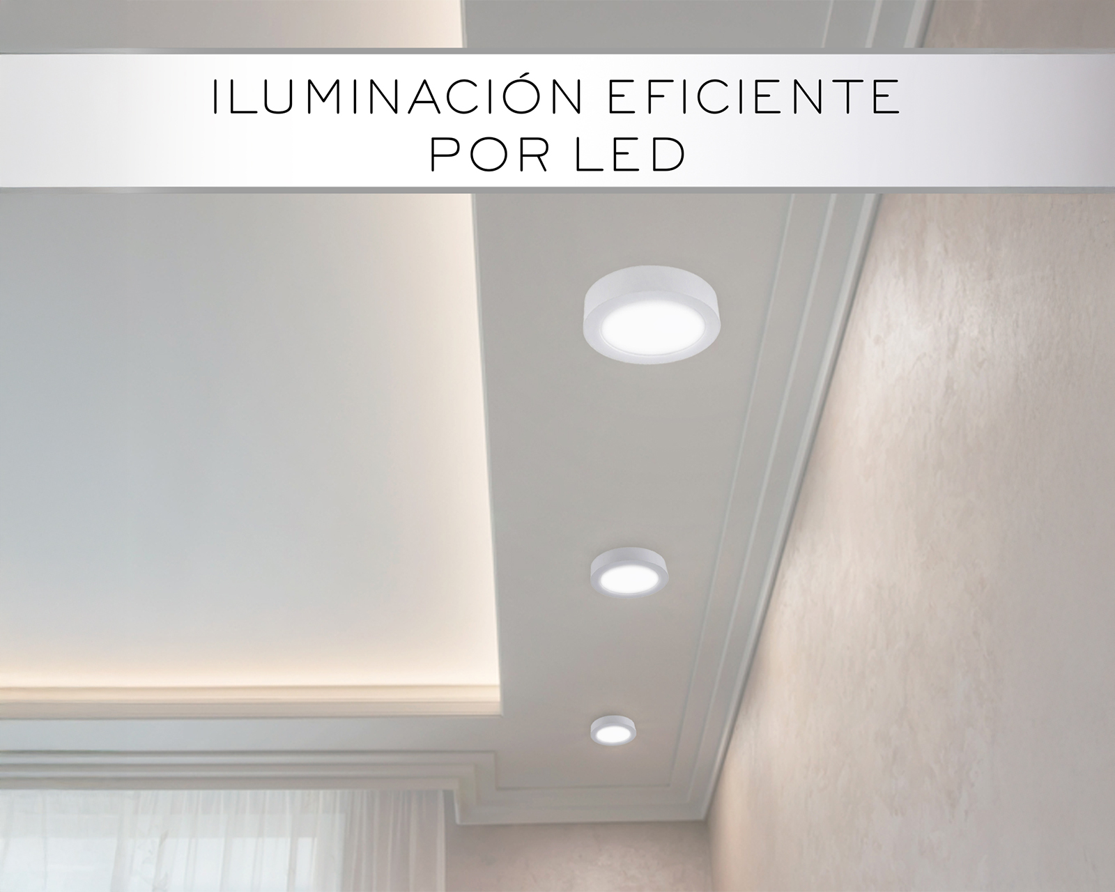 Foto 5 pulgar | Set 5 Lámparas  Led 18w Fija Redonda De Techo Basitex Blanco