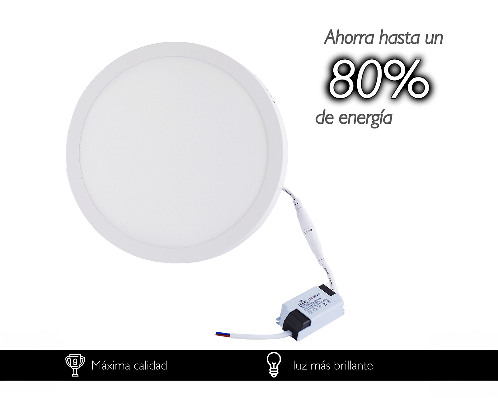 Foto 6 pulgar | Set 5 Lámparas  Led 18w Fija Redonda De Techo Basitex Blanco