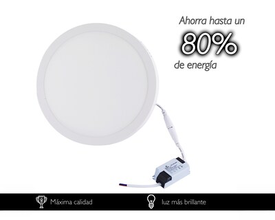 Foto 5 | Set 5 Lámparas Led 18w Fija Redonda De Techo Basitex Blanco